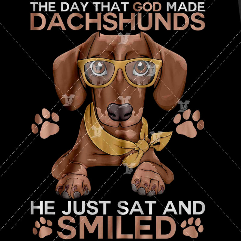 God made dachshund( 2 designs)