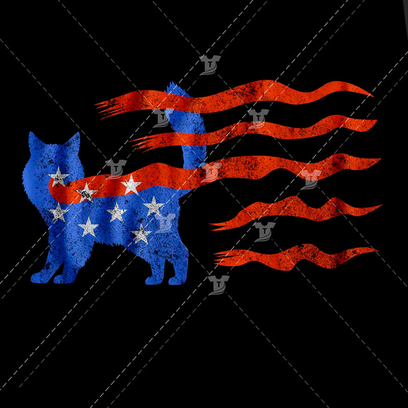 Cat American Flag (6 Files)