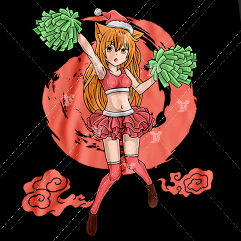Cheer leading christmas anime girl(2designs)