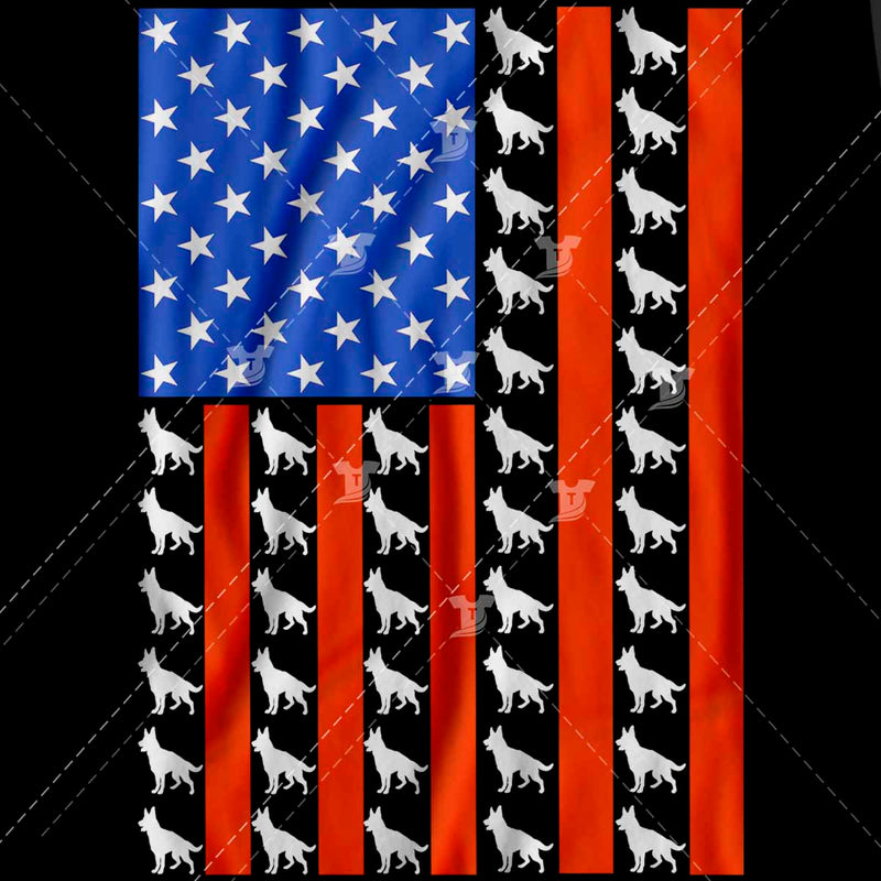 German Shepherd Flag( 2 designs)