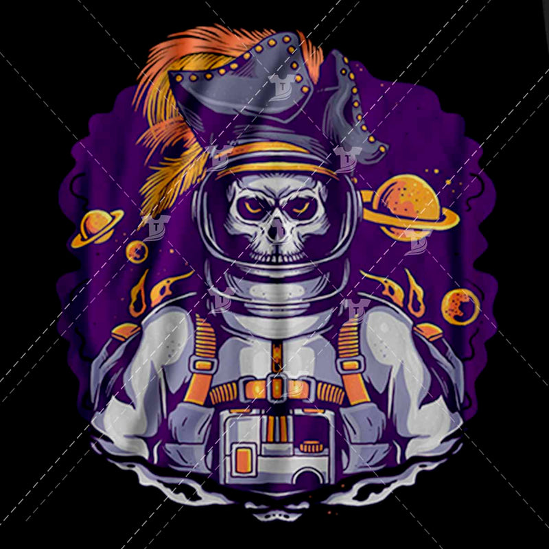 Pirate skull astronaut (2 designs)
