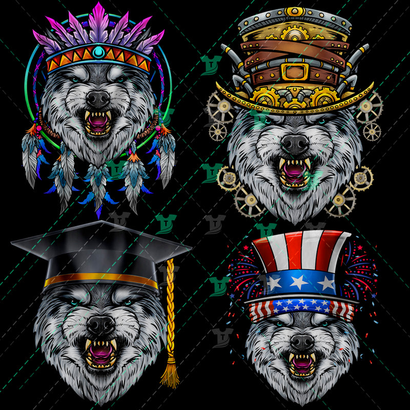 4 Designs wolf pack
