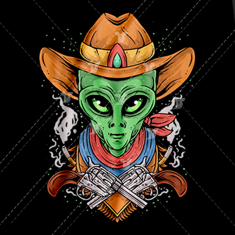 Cow boy alien/Can't nobody tell me nothin'(2 designs)