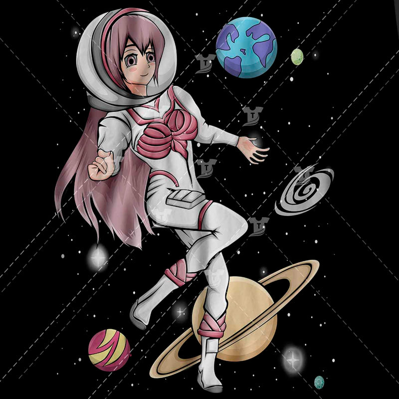 Astronaut anime girl