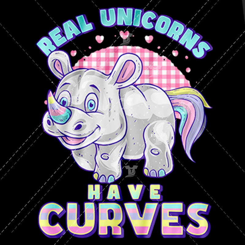 Real unicorns have curves