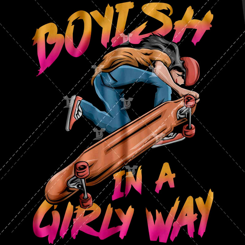 Boyish in a girly way