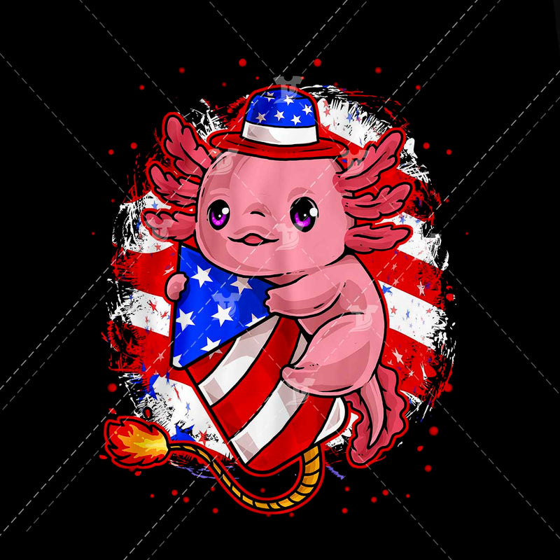 4th of july axolotl