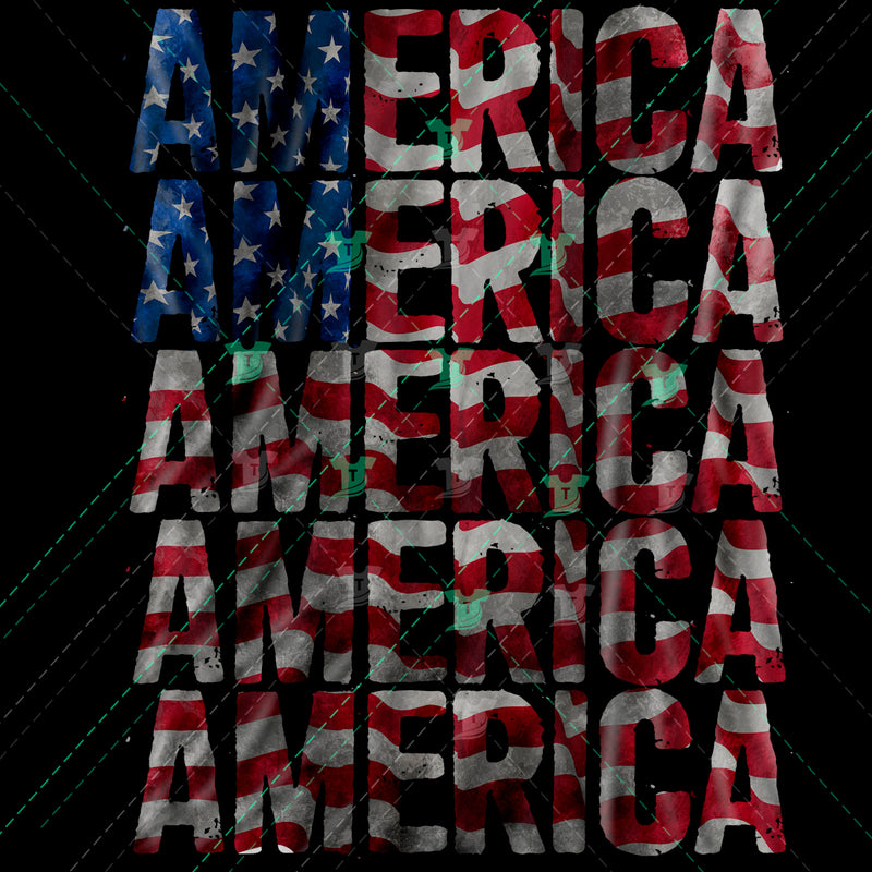 america flag text