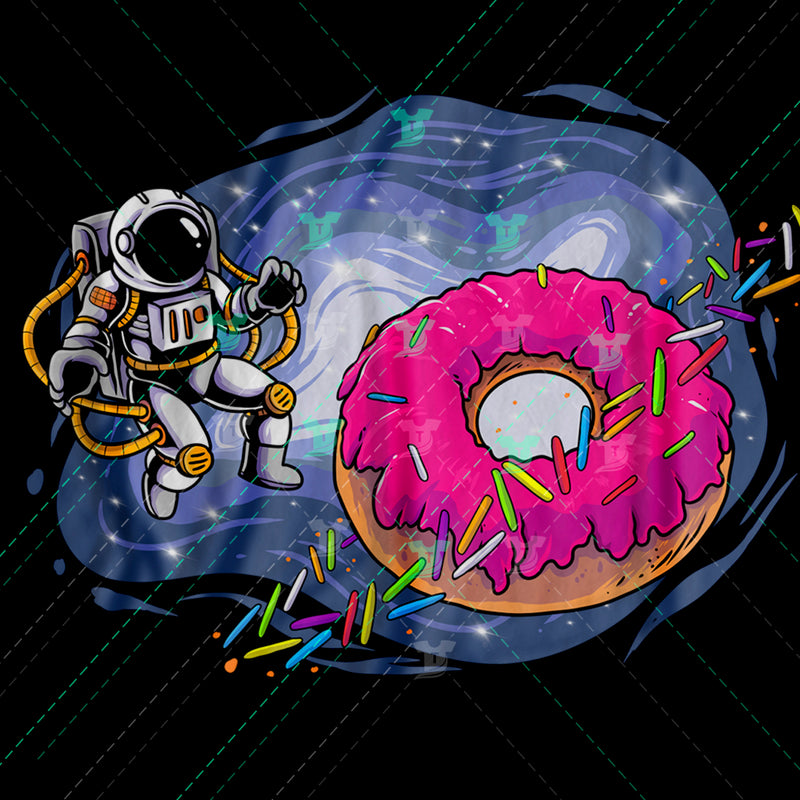 Astronaut and donut
