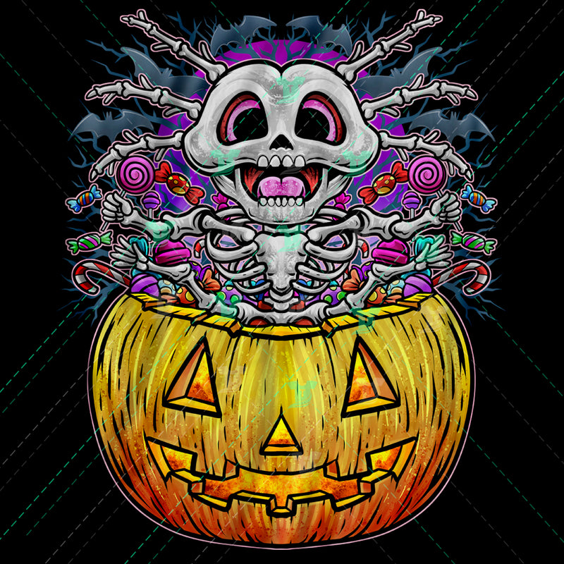 Axolotl halloween skeleton