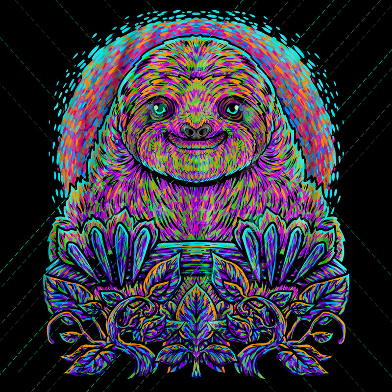 Colorfull sloth