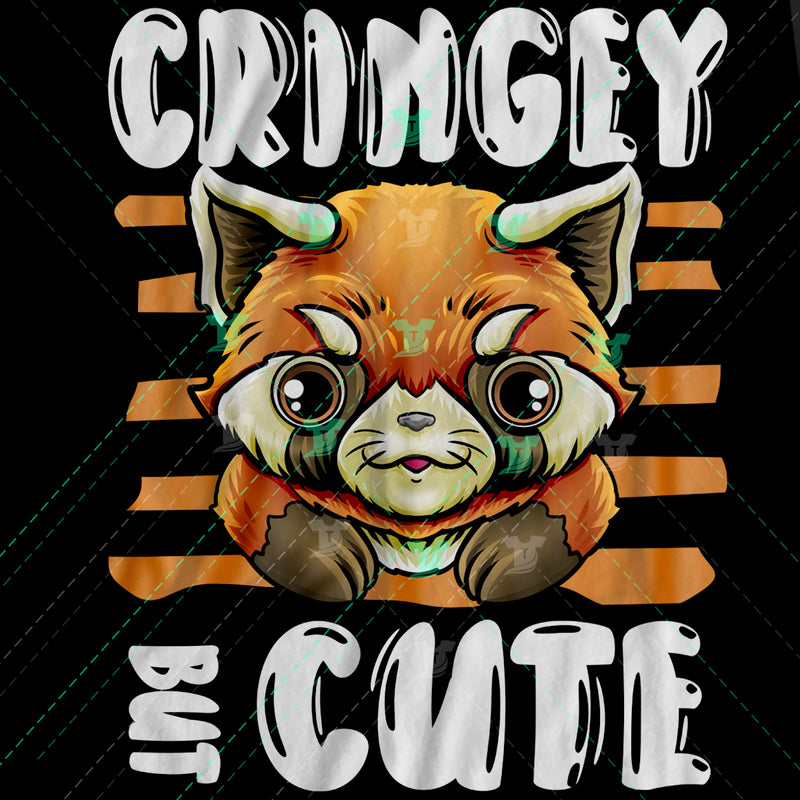 Cringey but cute red panda (2 versions)