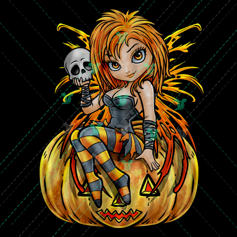 cute halloween pumpkin fairy