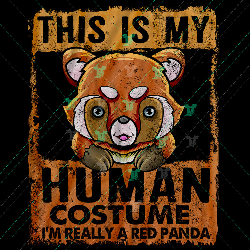 human costume red panda
