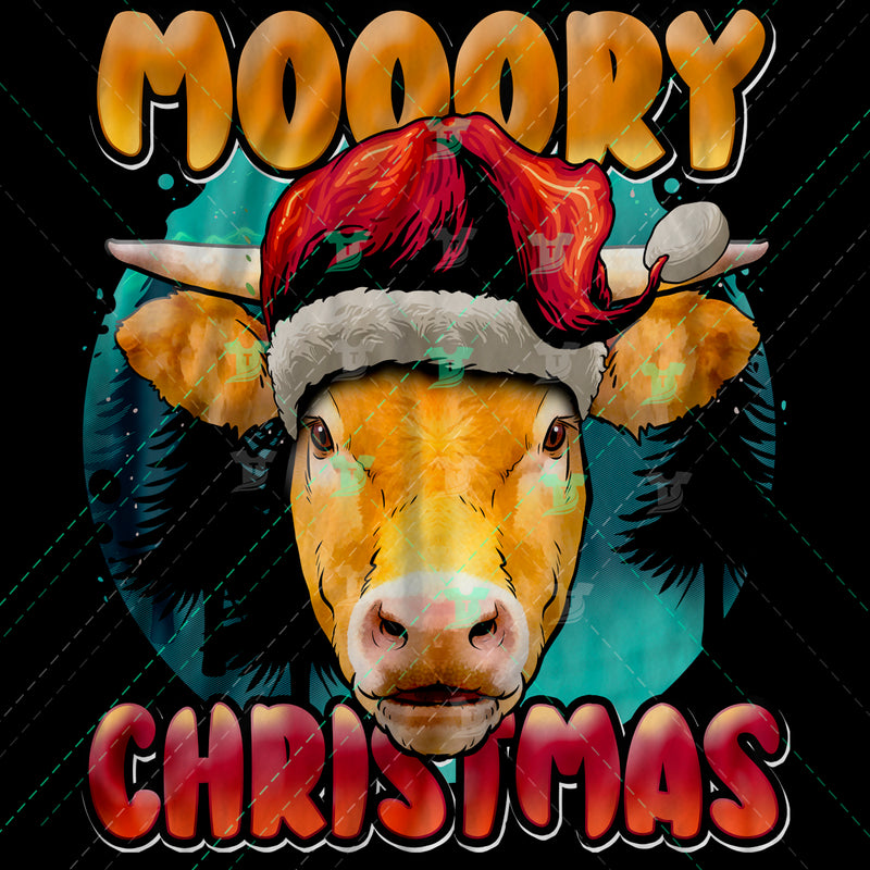 moory christmas cow shirt