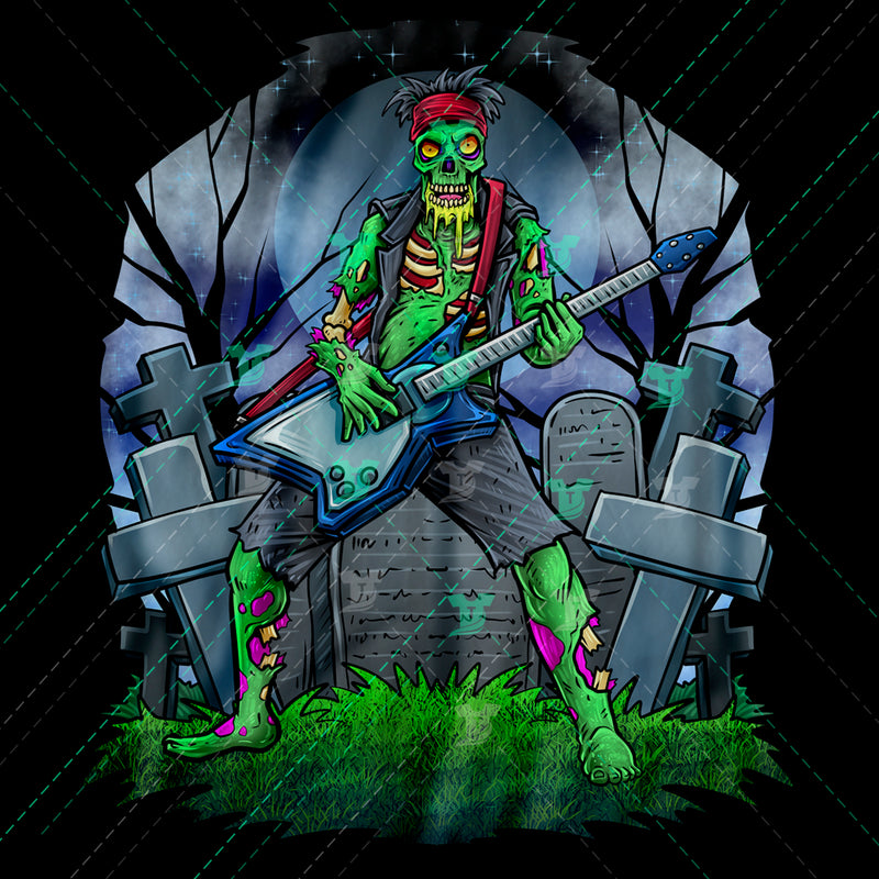 rockstar zombie guitarist