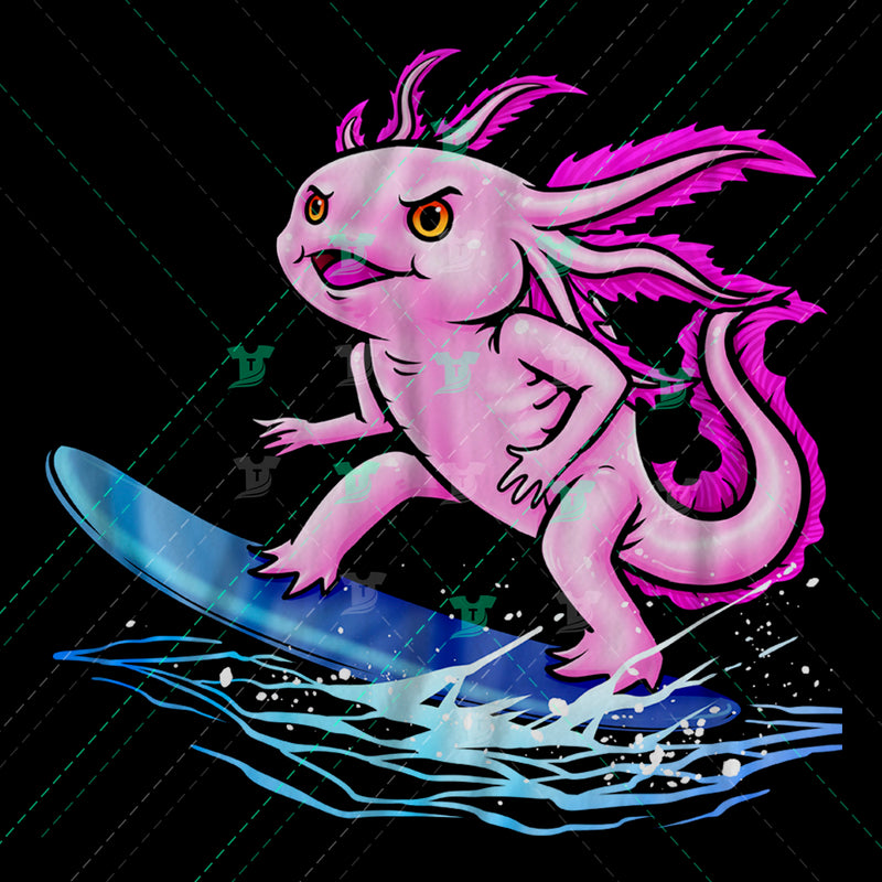 Surfing axolotl