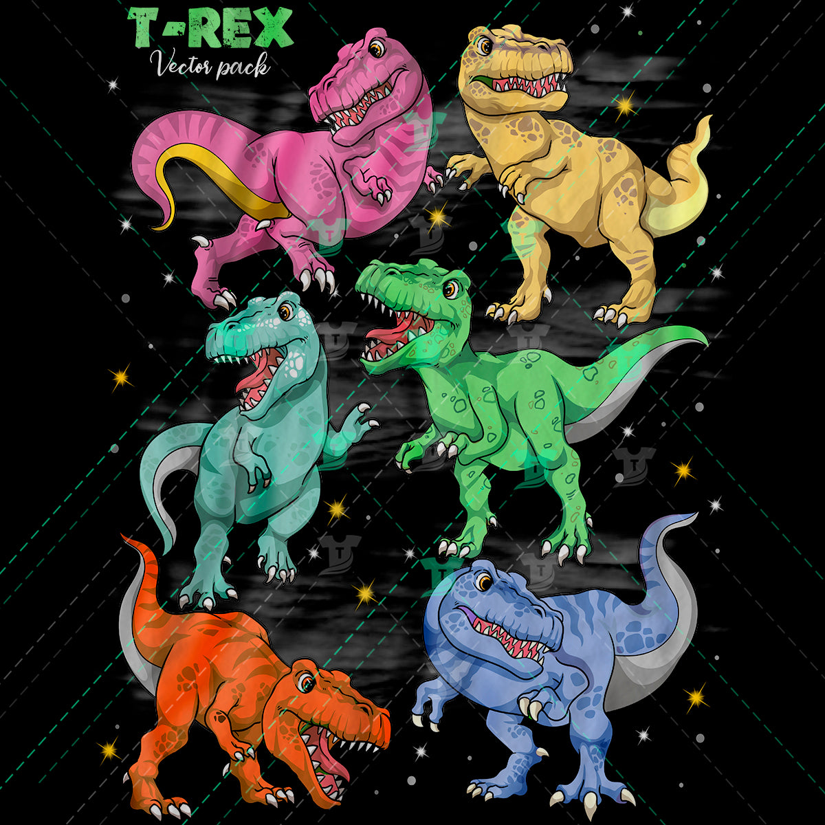 T-rex vector pack