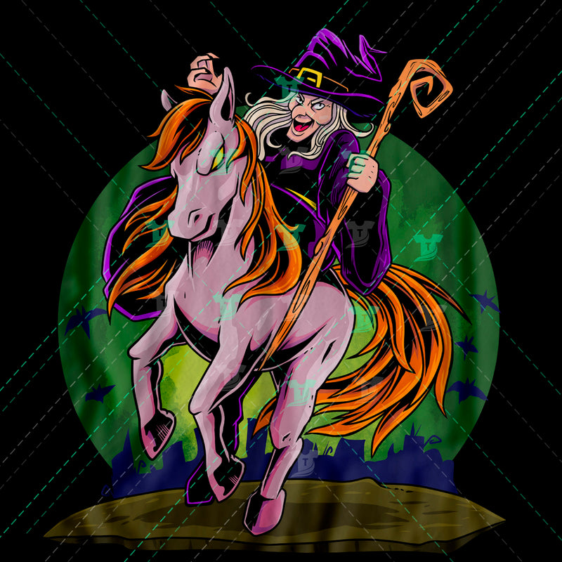 witch on horse