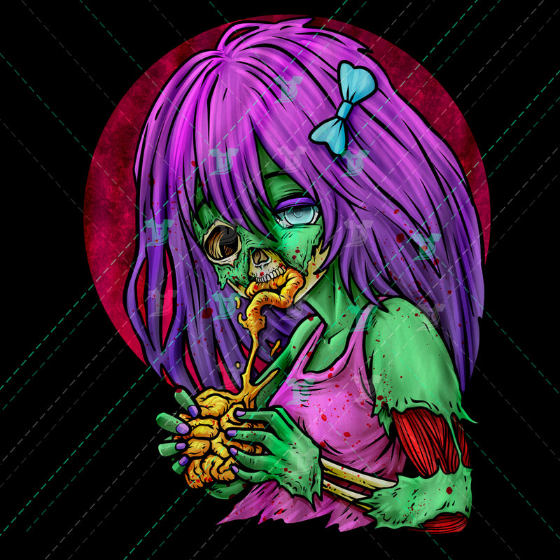 Zombie anime girl